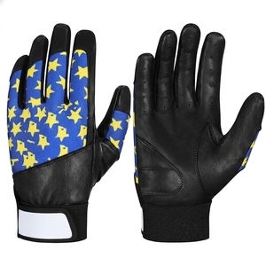 Gants de frappeur de baseball personnalisés en cuir véritable, antidérapants, pour lanceur droitier, haute qualité, vente en gros - Product Image 6