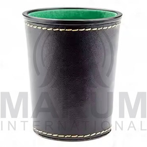 Custom Handmade Eco-Friendly Durable Pu Leather <b>Dice</b> Shaker Cup for Parties-MAKUM INTERNATIONAL Sport Modern Design - Product Image 3