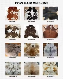 Genuine Cow Skin Hair Full Pelt <b>Leather</b> Breathable Geometric Pattern Customizable Size <b>Jacket</b> 100% Polyester Filling Custom Made - Product Image 1