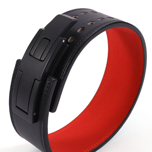 เข็มขัดยกน้ำหนักหนังแท้คุณภาพสูง ปรับได้ พร้อมโลโก้สั่งทำและฉลากสินค้าส่วนตัว - Product Image 4