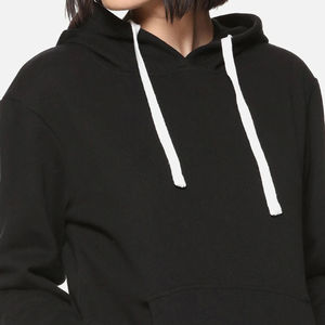 Hoodie style streetwear de haute qualité pour femmes, sweat-shirt uni pour femmes, hoodie personnalisé pour femmes, prix de gros - Product Image 3