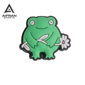 AIFRAN 2026 ขายดี ชาร์มรองเท้ารูปกบสุดน่ารัก วัสดุ PVC ของตกแต่งรองเท้าการ์ตูน - Product Image 3