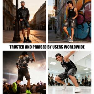 Pantalones Cortos de Mezclilla de Algodón Sólido Personalizados, 6 Bolsillos, Estilo Cargo, Cintura Elástica, Secado Rápido, Transpirables, para Hombre, Verano - Product Image 5