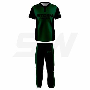 Ensemble de maillots de baseball et de softball personnalisés de qualité supérieure à 2 boutons, anti-humidité, fabrication OEM ODM - Product Image 1