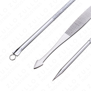 Professional 3 Piece Stainless Steel Blackhead Remover Kit Facial Pore Cleaner Acne Extraction Beauty Tool Set - Product Image 5
