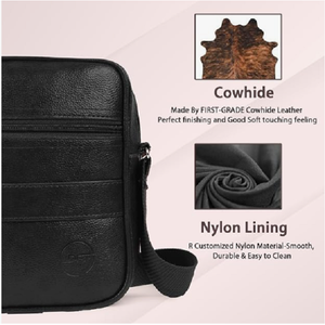 Unisex Faux Leather Crossbody Sling <b>Bag</b> with Adjustable Shoulder Strap for Travel, School, <b>College</b> & Daily Use - Product Image 2