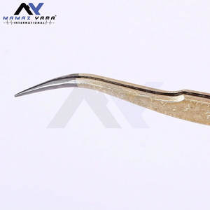 Pince à épiler pour ongles et cils, lot de 4 pièces avec miroir, motif fleur de glace, comprenant 2 pinces multifonctionnelles pour le nail art - Product Image 3