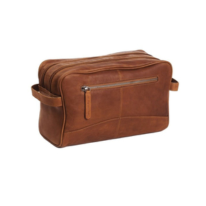 Neceser de Cuero Rectangular, Portátil, Estilo Clásico, Caja de Almacenamiento para Baño, Capacidad de 2.0-3.0L, de Una Sola Capa - Product Image 3