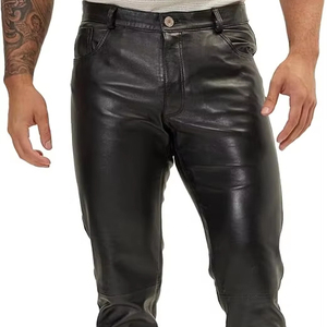 Pantalon en cuir pour homme, haute qualité, best-seller, dernier design de mode, personnalisable, nouveauté - Product Image 1