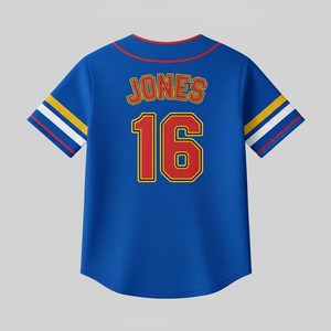 เสื้อเบสบอลคุณภาพพรีเมียม เสื้อยืดเบสบอลสั่งทำขายส่ง เสื้อซอฟต์บอลสำหรับเด็กและเยาวชน - Product Image 6