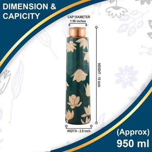 Bouteille en cuivre pur écologique, réutilisable, durable, pour un choix de style de vie équilibré et sain - Product Image 6