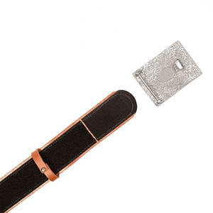 Ceinture de kilt en cuir véritable gaufré motif Thistle, gravée au laser, faite à la main, accessoire traditionnel pour tenues de kilt - Product Image 4