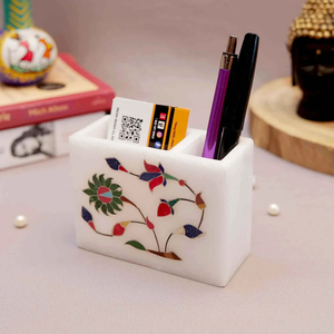 Marble <b>Pen</b> Holder Makeup Brush Lipstick Storage Container Home Marble <b>Pen</b> Holder Decorative Storage <b>Box</b> - Product Image 1
