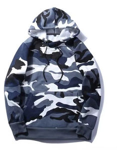 Sudadera con Capucha de Camuflaje Personalizada con Estampado Completo, Sudadera Extra Grande 100% Algodón, Sudadera con Cremallera de Camuflaje para Hombre - Product Image 2