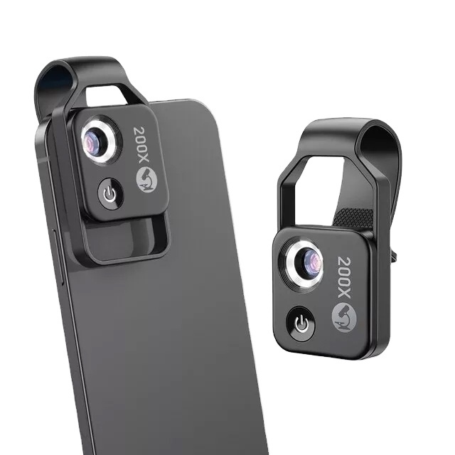 200X Magnification Microscope Lens for Phone Camera Lens Portable Macro Lens With CPL