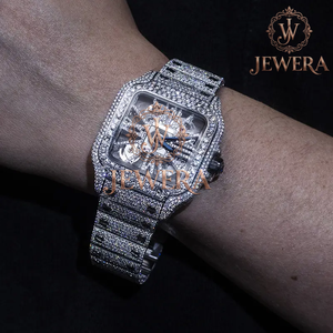 Best Quality Mossinate Elegant Gold and Silver Stainless Steel <b>Watch</b> Genuine Diamond Detailing <b>for</b> a Luxurious Look and Feel - Product Image 5