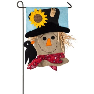 Bandera de jardín de arpillera con diseño de perro - La vida es mejor con un perro, hecha a mano, ecológica, duradera, redonda, decoración para exteriores del hogar - Product Image 2
