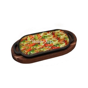 Plato para Servir Comida con Base de Hierro y Madera Hecho a Mano, Tamaño y Forma Personalizados, Calidad Exclusiva - Product Image 2