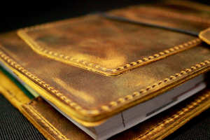 Étui de luxe vintage en cuir pour carnet de notes, rechargeable, avec support d'écriture, protection pliable, classique NBC-0076 - Product Image 6