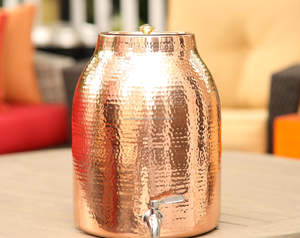 ภาชนะใส่เครื่องดื่มทำจากเซรามิกแบบใช้แล้วทิ้งภาชนะใส่เครื่องดื่มโลหะทองแดงบริสุทธิ์ความจุ3.5แกลลอน100% - Product Image 6