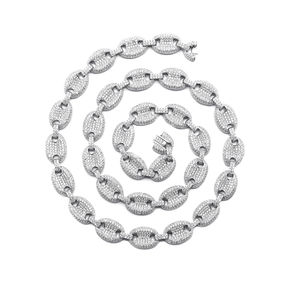 Star Dust 925 plata esterlina Iced Hip Hop Puff Mariner elegante cadena cubana para Unisex declaración de moda de lujo de la India - Product Image 1