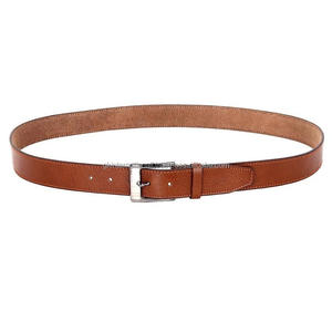 Mano de obra de calidad Venta caliente Cinturón casual de cuero de grano completo marrón hecho a medida para hombres y mujeres mejor precio pedido al por mayor aceptado - Product Image 3