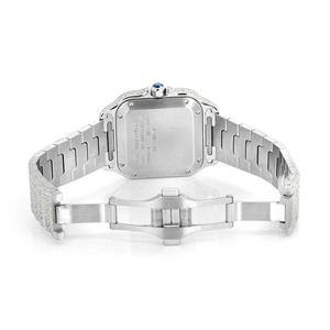 Montre Moissanite Iced Out VVS Diamant Hip Hop Tendance Acier Inoxydable Quartz Bracelet 20mm Cadran Verre Luxe Homme - Product Image 5