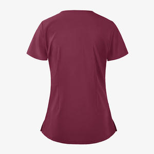 Uniforme de Enfermera de Manga Corta, Tela Tejida, Unisex, Blusa de Enfermería de Alta Calidad para Uso Hospitalario - Product Image 6