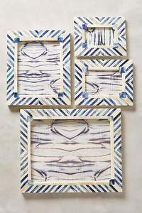 Cadre photo en verre teinté avec incrustation d'os fait main, personnalisable, de haute qualité, design élégant et lumineux pour table - Product Image 3