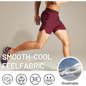 Pantalones Cortos Deportivos con Logotipo Bordado para Hombre, Costuras Detalladas Personalizadas, Entrenamiento, Casual, Calidad Premium, Acabado Personalizado - Product Image 4