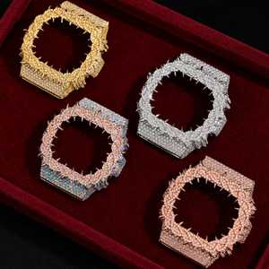 Boîtier de montre DW5600 personnalisé avec diamants Moissanite VVS couleur D, accessoires de montre pour hommes et femmes, bijoux Hip Hop - Product Image 2