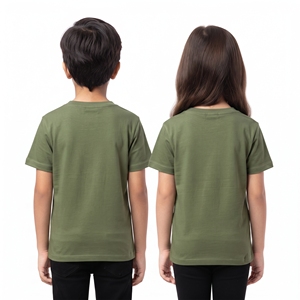 Camiseta con Cuello en V y Diseño Floral para Niños, Sublimación, Unisex, Estampado Floral, Tops Casuales para Niños y Niñas, Producción de Ropa de Manga Corta - Product Image 6