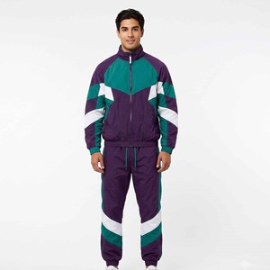 Ensemble de survêtement coupe-vent en nylon pour homme, personnalisé OEM, deux pièces, léger, pour la course à pied, fabricant et fournisseur - Product Image 1