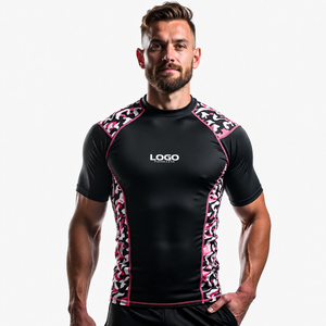 Maillot de compression personnalisé à manches courtes pour Jiu Jitsu, MMA, BJJ, grappling, entraînement sportif, séchage rapide - Product Image 2
