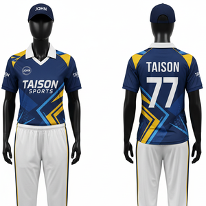 Maillot de cricket pour femmes 160 GSM en polyester respirant interlock, panneaux verts et jaunes haute performance, logo personnalisé par sublimation, tenue d'équipe - Product Image 4