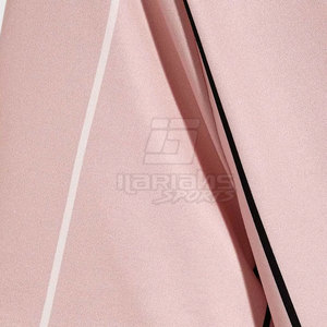 เสื้อยืดคอกลมแขนสั้นผู้ชายสีชมพูพร้อมดีไซน์ลายแถบสีดำ แห้งเร็ว ทรงปกติ ใส่สบาย - Product Image 6