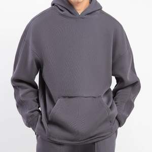 เสื้อฮู้ดดี้ผ้าฝ้ายโพลีเอสเตอร์ 100% แบบสั่งทำพิเศษ พร้อมโลโก้สั่งทำ ทรงโอเวอร์ไซส์ สำหรับผู้ชายและผู้หญิง ผู้ผลิต OEM ODM - Product Image 2