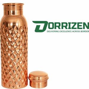 Botella de Agua de Cobre Puro de 34 oz, Hecha a Mano, Ecológica, Apta para Agua Hirviendo, Tapa Hermética, Ideal para Yoga, Gimnasio y Viajes - Product Image 2