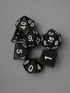 Lot de 7 dés polyédriques en corne naturelle pour jeux de société Dungeons & Dragons - Product Image 3