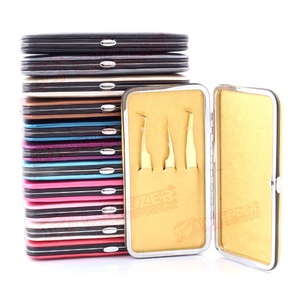 แหนบต่อขนตาแบบแยกชิ้นทำจากสเตนเลสสตีลสีสวยเครื่องมือความงาม - Product Image 6