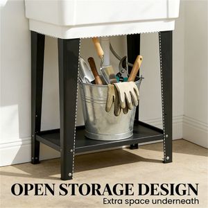 Fregadero Portátil Blanco Independiente para Lavandería, Ideal para Productos de Baño y Camping - Product Image 3