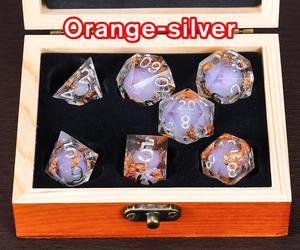 Jeu de dés en résine de qualité optique, dés polyédriques en résine haute clarté pour jeux de table professionnels DND, fourniture en gros d'accessoires de jeu - Product Image 6