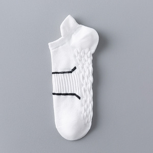Men's Summer Thin Breathable Knitted Ankle Sports <b>Socks</b> Solid Color Low-cut Lightweight for Athletic Wear - Product Image 3