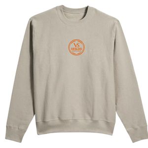 เสื้อสเวตเชิ้ตคอกลมผ้าฟลีซทรงหลวมสบายแบบกำหนดเอง แขนเสื้อแบบริบ สำหรับผู้ชาย สั่งซื้อเสื้อผ้าขายส่ง - Product Image 1