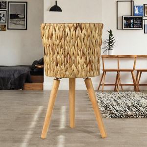 Ensemble de pots de fleurs en osier tressé, grands pots d'intérieur avec support en bois, pots de fleurs tressés tendance, vente chaude - Product Image 3