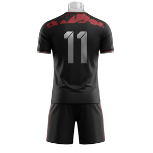 Tenue de football personnalisée par sublimation pour hommes, ensemble maillot de foot, kit d'équipe, conception OEM, vêtements de sport respirants à séchage rapide, fournisseur - Product Image 2