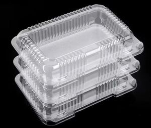 Conteneur rectangulaire en plastique transparent jetable RPET 19,00x11,50x8,50cm, boîte rPET pour l'emballage de produits frais et d'épicerie - Product Image 4