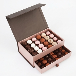 Caja de Chocolate Rígida de Alta Gama con Cierre Magnético, Empaque de Regalo de Cartón para Confitería Premium - Product Image 1