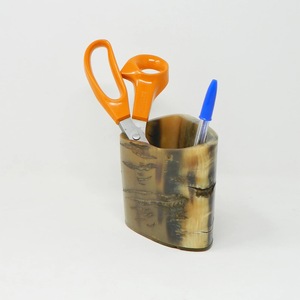 Porte-stylo en corne de buffle, vaisselle réutilisable, multi-usages, alliant élégance et durabilité pour stylos, décoration de bureau, haute qualité - Product Image 1