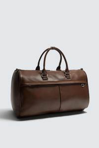 Unisex Luxury Nylon Duffle Bag Large Capacity Zipper Closure Travel Storage Daily Use Brown <b>Soft</b> Handle - Product Image 2